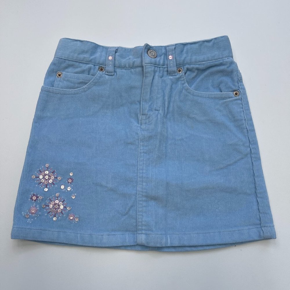 GAP Kids Blue Corduroy Skort Size 6